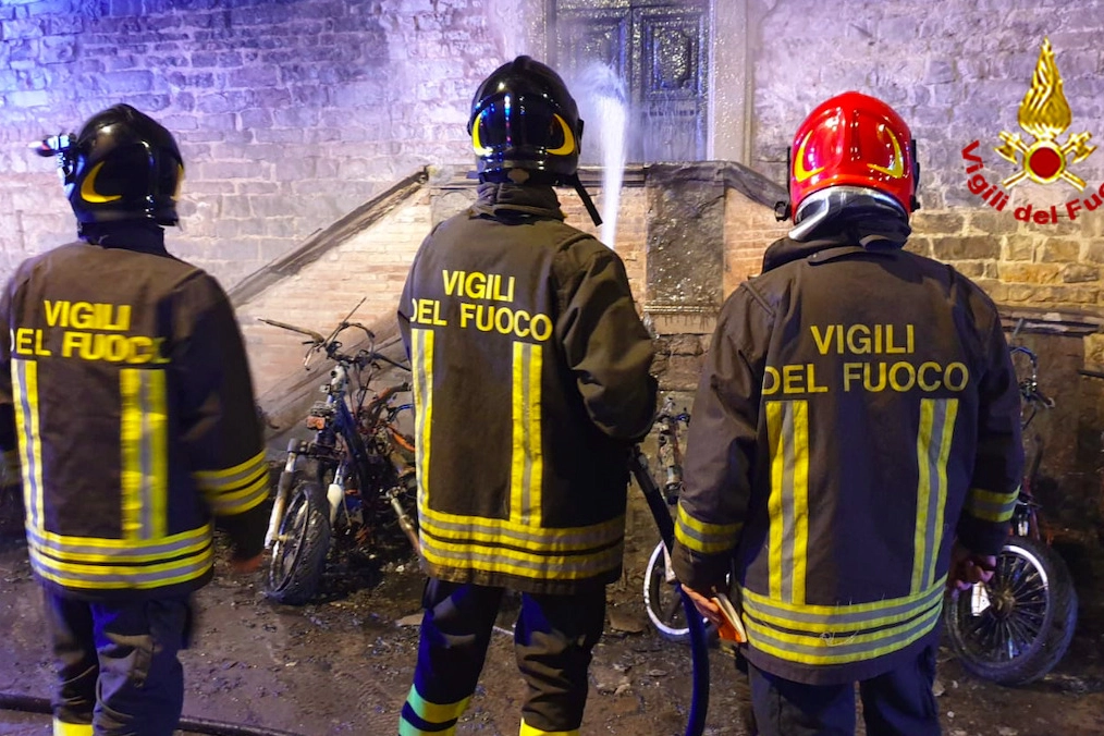 L'intervento dei vigili del fuoco