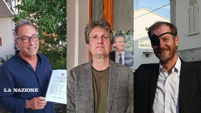 Da sin. Vincenzo Carnì, Massimiliano Angori e Roberto Sbragia