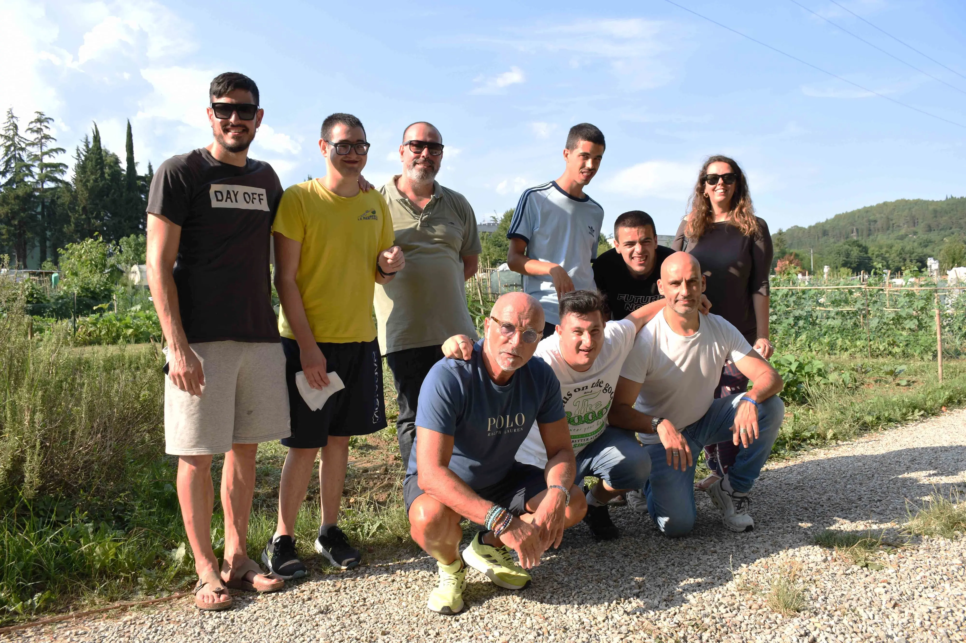 Luca, Marco, Giorgio e Mirko, ortolani del sorriso. "Il sogno? Partecipare al mercatino"