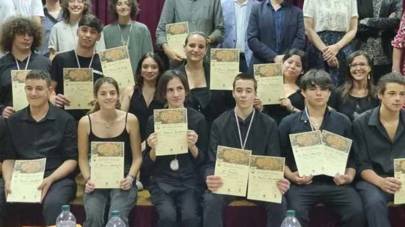 Alcuni dei giovani musicisti che hanno preso parte alle audizioni per la quarta edizione del concorso musicale provinciale ’Recondite Armonie’