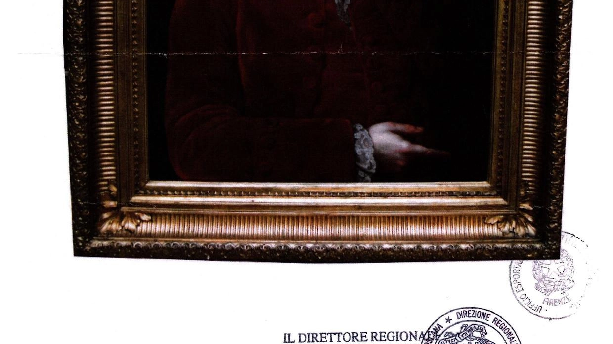 La prima versione del ritratto, di proprietà della Fondazione Cassa di Risparmio La prima versione del ritratto, di proprietà della Fondazione Cassa di Risparmio
