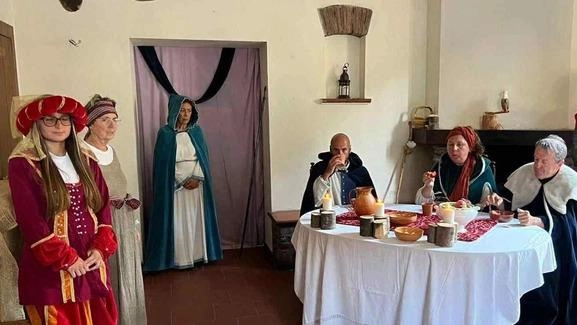 Un momento di una delle passate edizioni della rievocazione storica a Spedaletto (archivio)