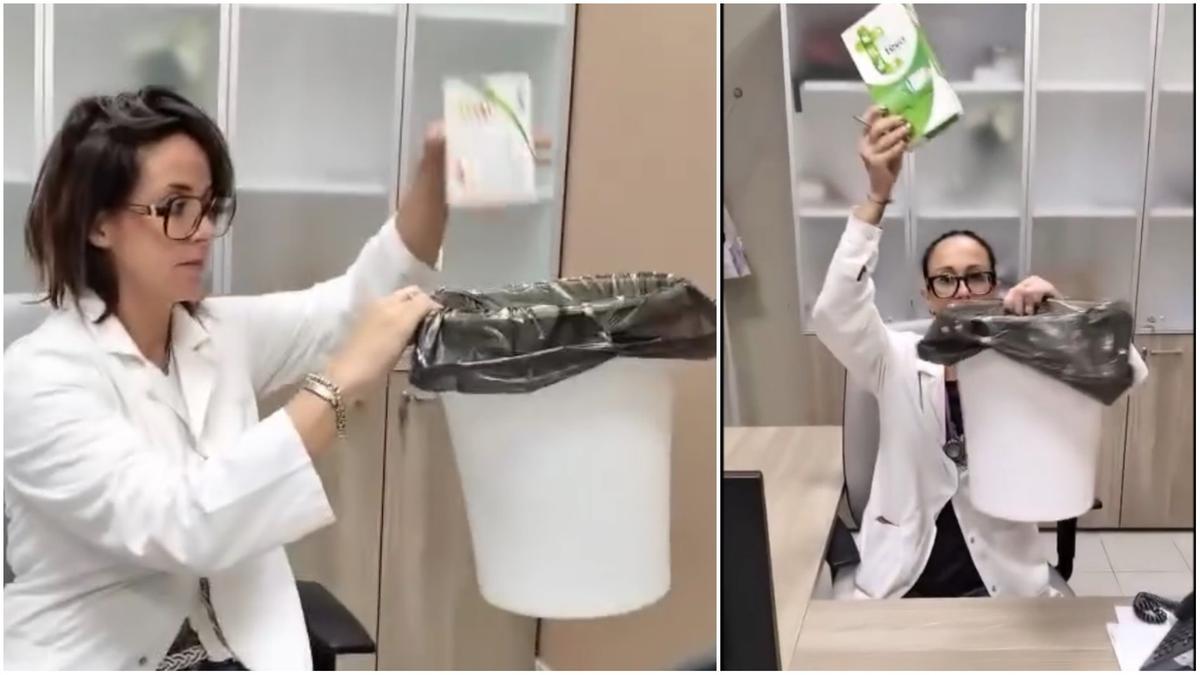 Farmaci israeliani buttati nel cestino, il video choc girato nella sede Asl da dottoressa e infermiera