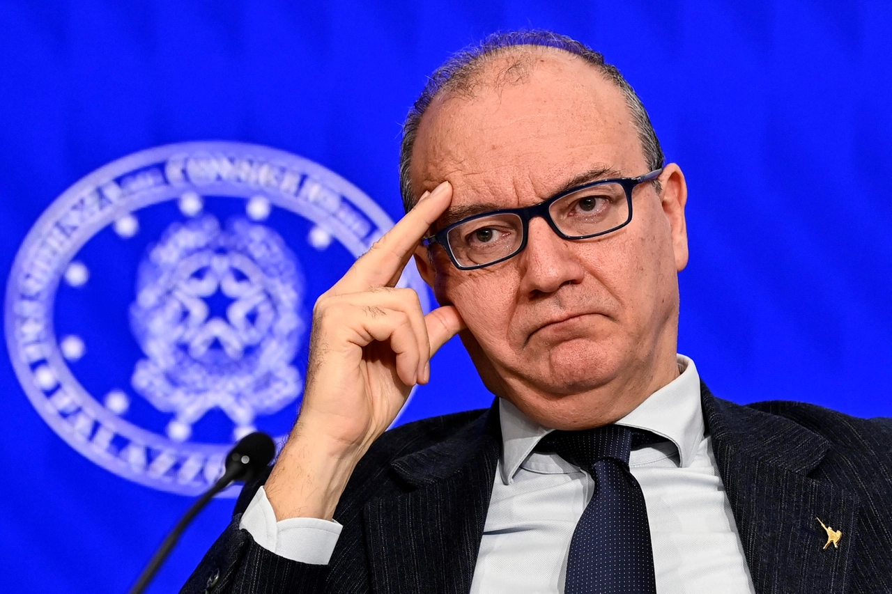 Giuseppe Valditara, 63 anni, ministro dell'Istruzione e del Merito (Foto Ansa)
