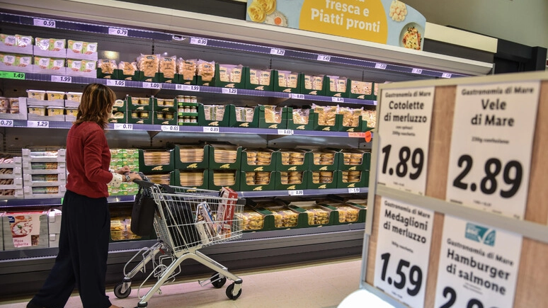 Un supermercato (foto Ansa) Un supermercato (foto Ansa)
