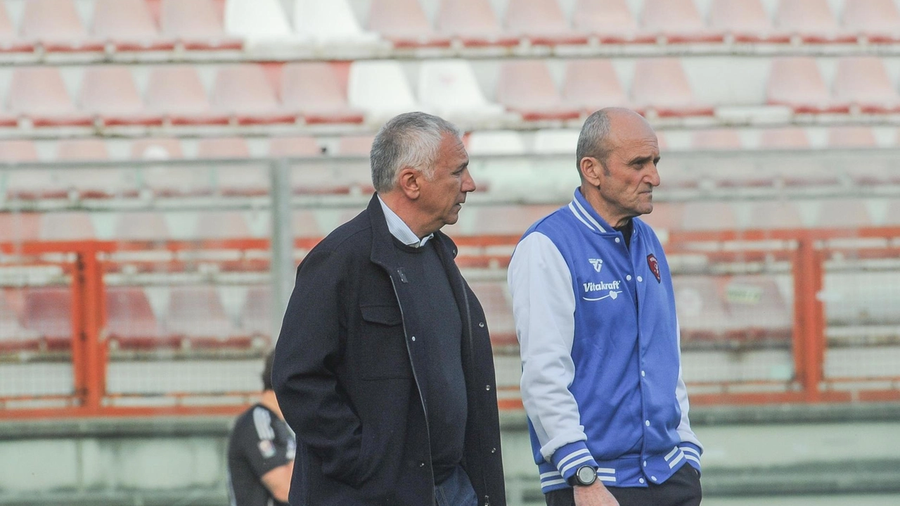 Il ds Meluso e il tecnico Cangelosi