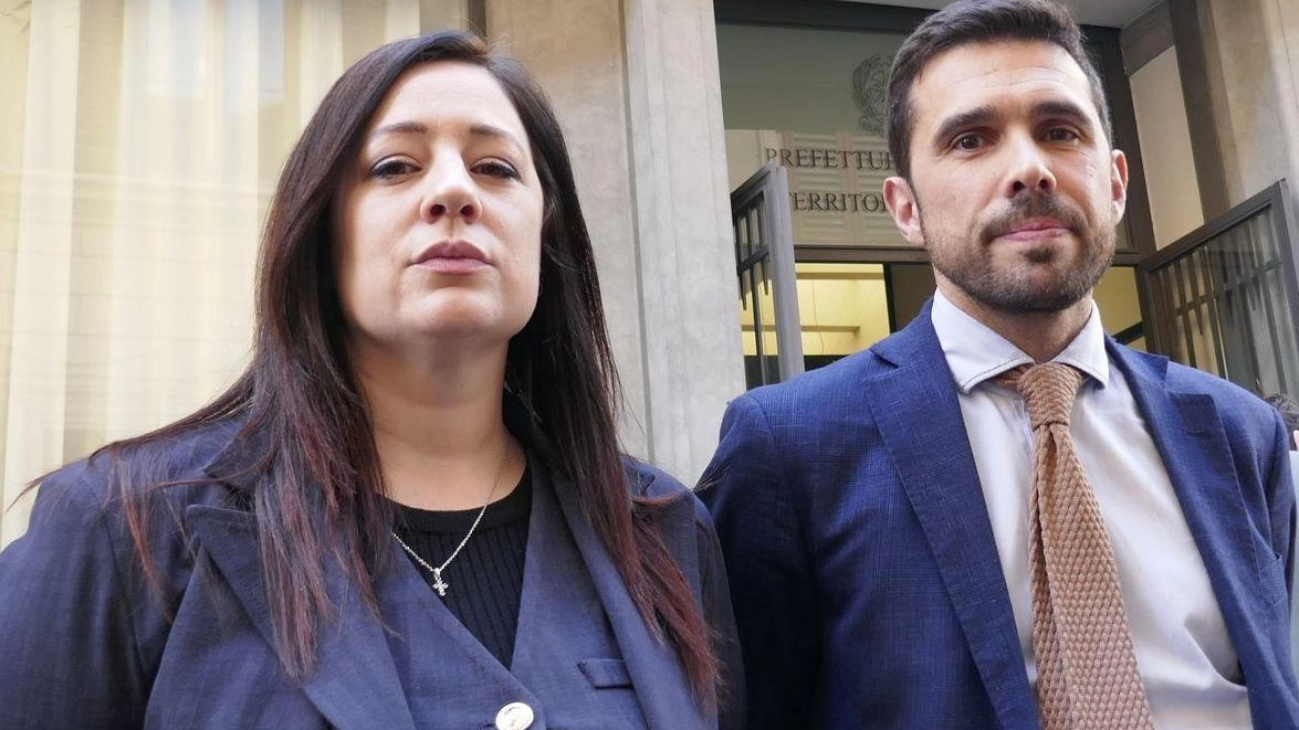 La deputata di Fratelli d’Italia Chiara La Porta e il componente commissione parlamentare antimafia Francesco Michelotti (FdI)