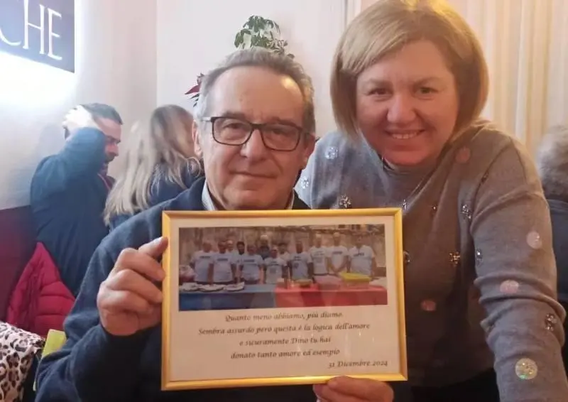 Festa per Dino Pecci. La colonna dei donatori