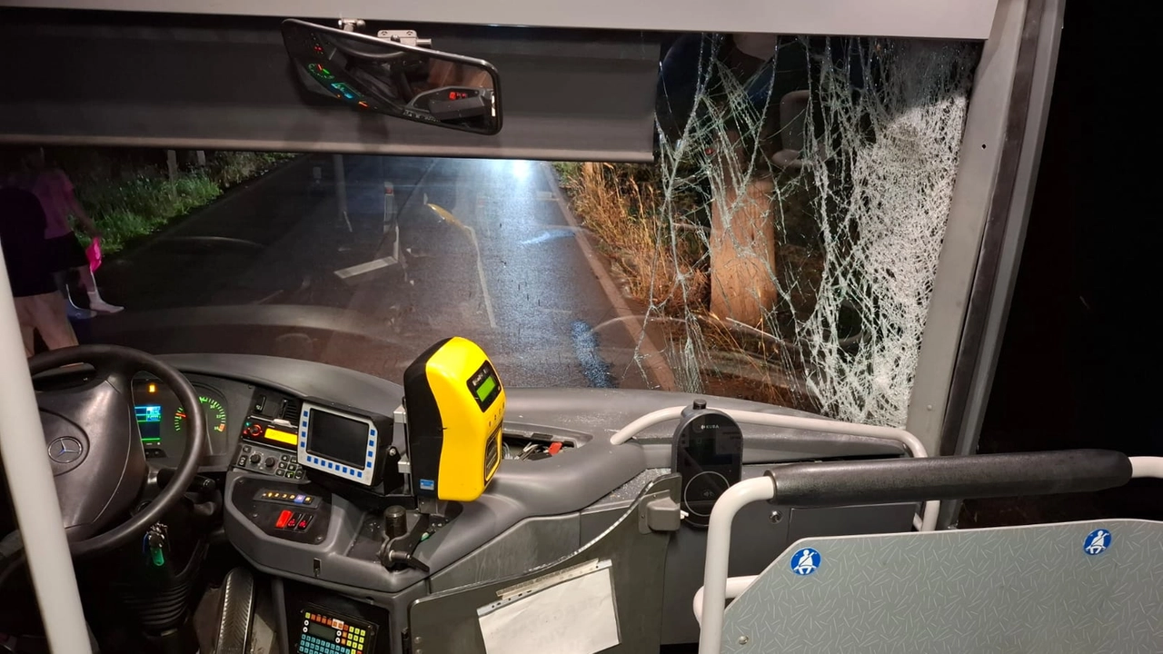 I danni all'interno del bus