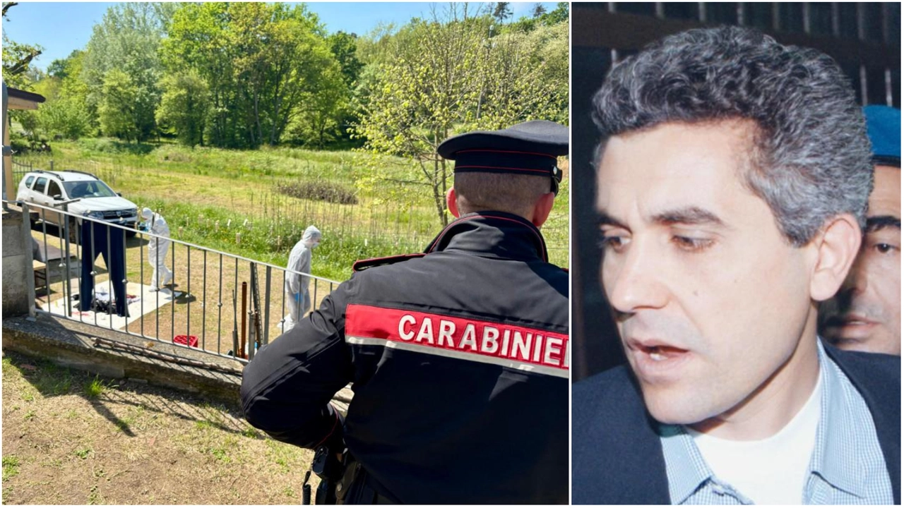 Benedetto Ceraulo all'epoca del processo per l'omicidio Gucci e un'immagine dell'esterno della villetta dove si è consumato il dramma