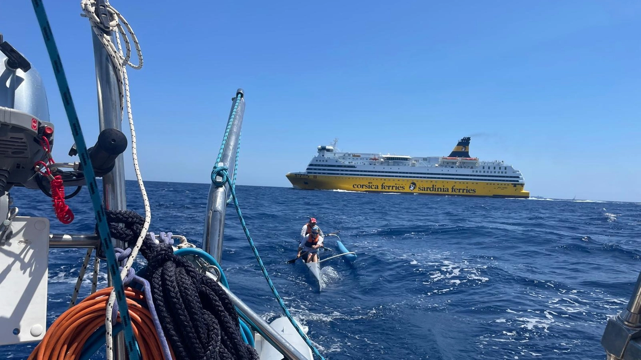 Un momento della traversata Un momento della traversata