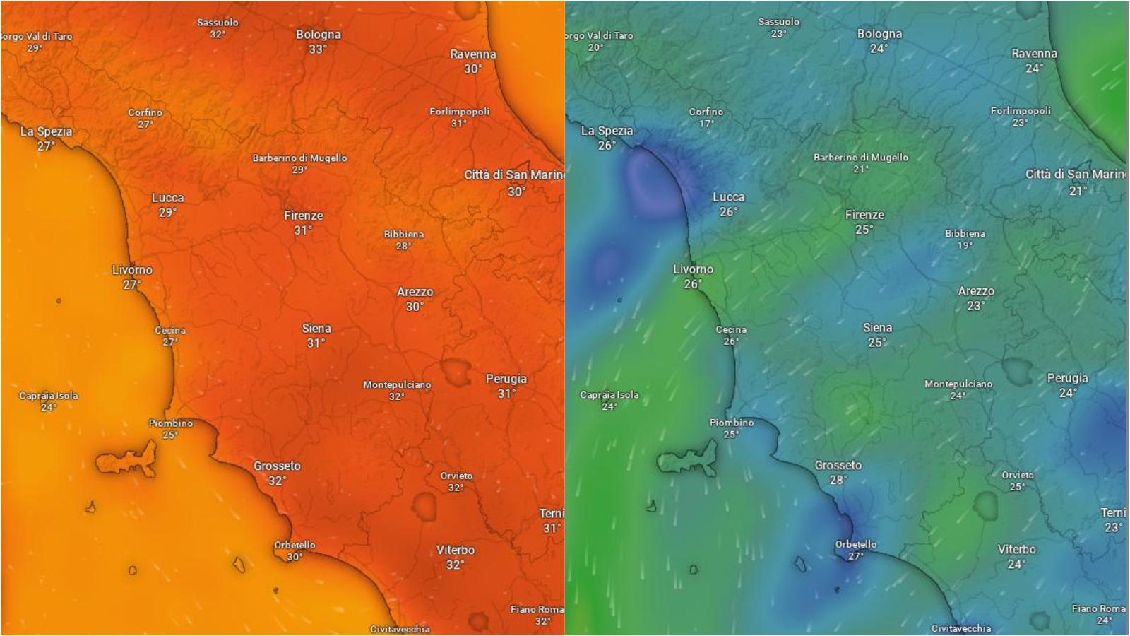 Una breve pausa dal caldo: meteo Toscana, arriva la goccia fredda Una breve pausa dal caldo: meteo Toscana, arriva la goccia fredda