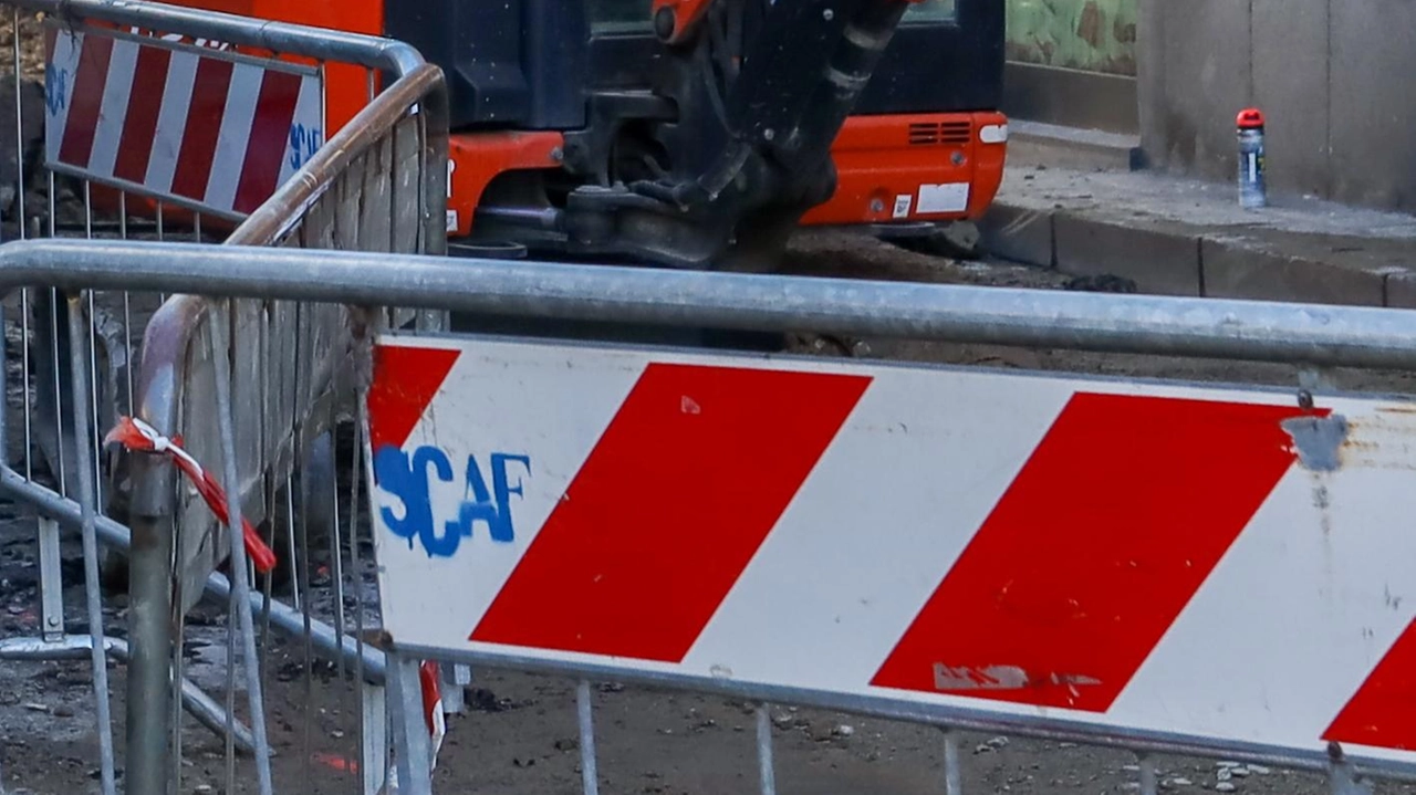 Un cantiere in una immagine di archivio Un cantiere in una immagine di archivio