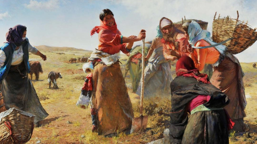 Una delle opere dell’artista e accademico cinese Yu Ming Una delle opere dell’artista e accademico cinese Yu Ming