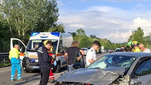 L’incidente con un’auto che viaggiava da Montelupo in direzione di Cerbaia L’incidente con un’auto che viaggiava da Montelupo in direzione di Cerbaia