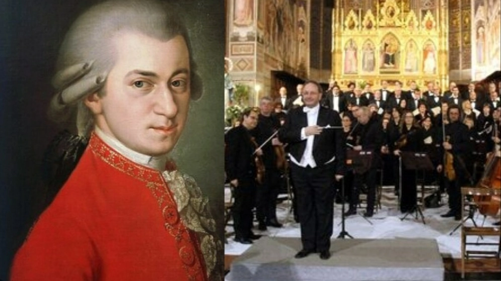 Mozart; gli orchestrali diretti dal maestro Giuseppe Lanzetta Mozart; gli orchestrali diretti dal maestro Giuseppe Lanzetta