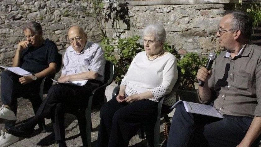 I relatori della serata dedicata a Mauro Borgioli: Maurizio Da Mommio, Gualtiero Magnani, Alma Vittoria Cordiviola e Cesare Bassani I relatori della serata dedicata a Mauro Borgioli: Maurizio Da Mommio, Gualtiero Magnani, Alma Vittoria Cordiviola e Cesare Bassani