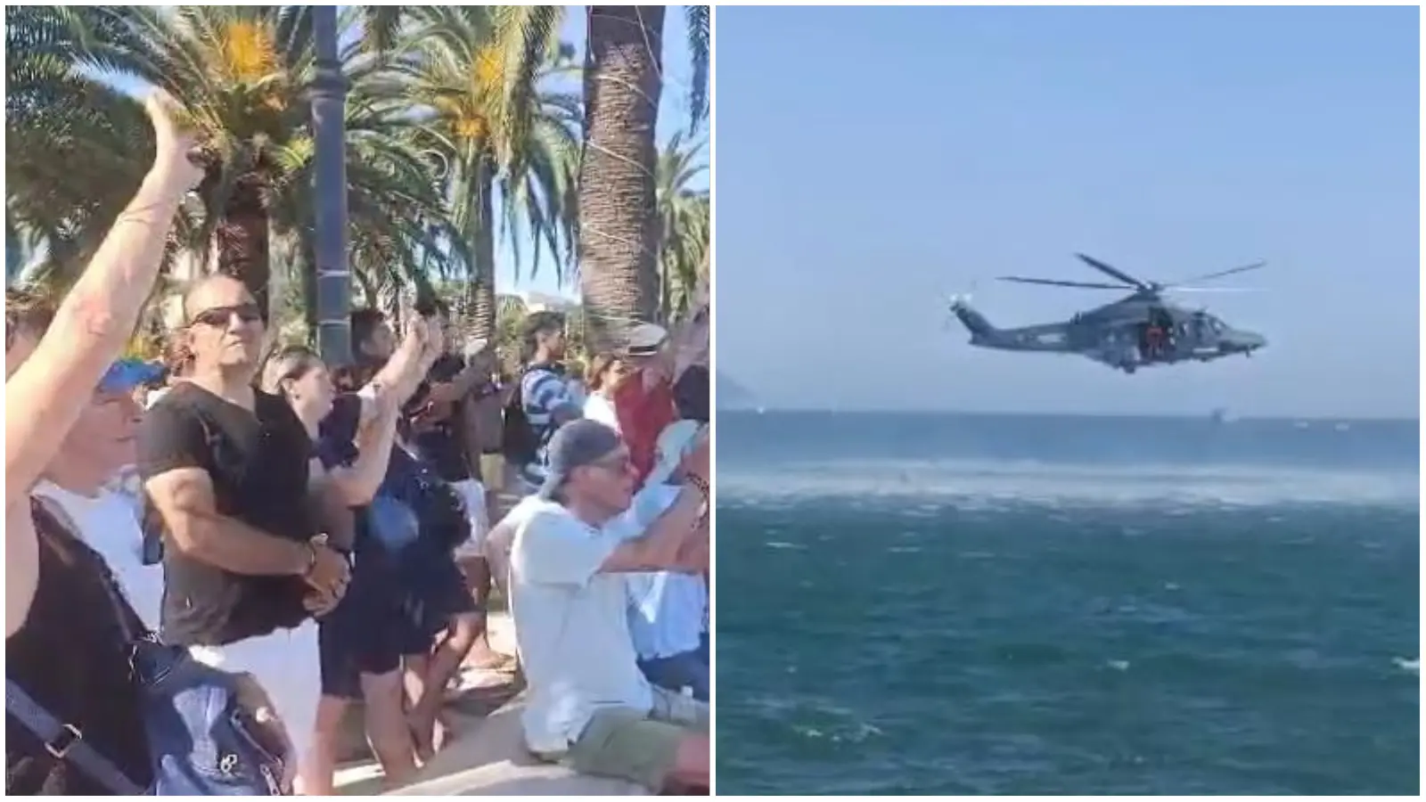 Frecce Tricolori, folla a Spezia già alle prove dello spettacolo: tanti velivoli in cielo
