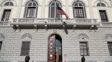 Il consolato Usa (Giuseppe Cabras/New Press Photo)