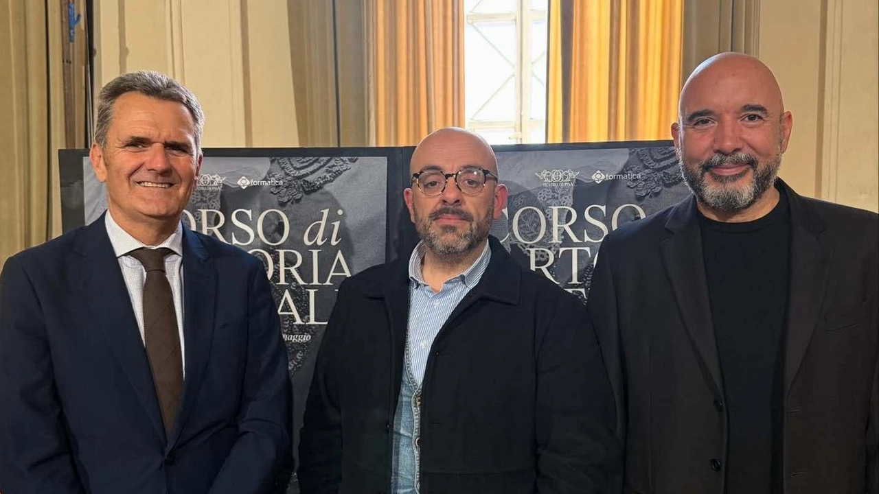 Andrea Rossi, direttore. filiale Pisa Cisanello della Banca Popolare di Laiatico, Diego Fiorini, presidente a Fondazione Teatro di Pisa, Marco Guastini, presidente Formatica