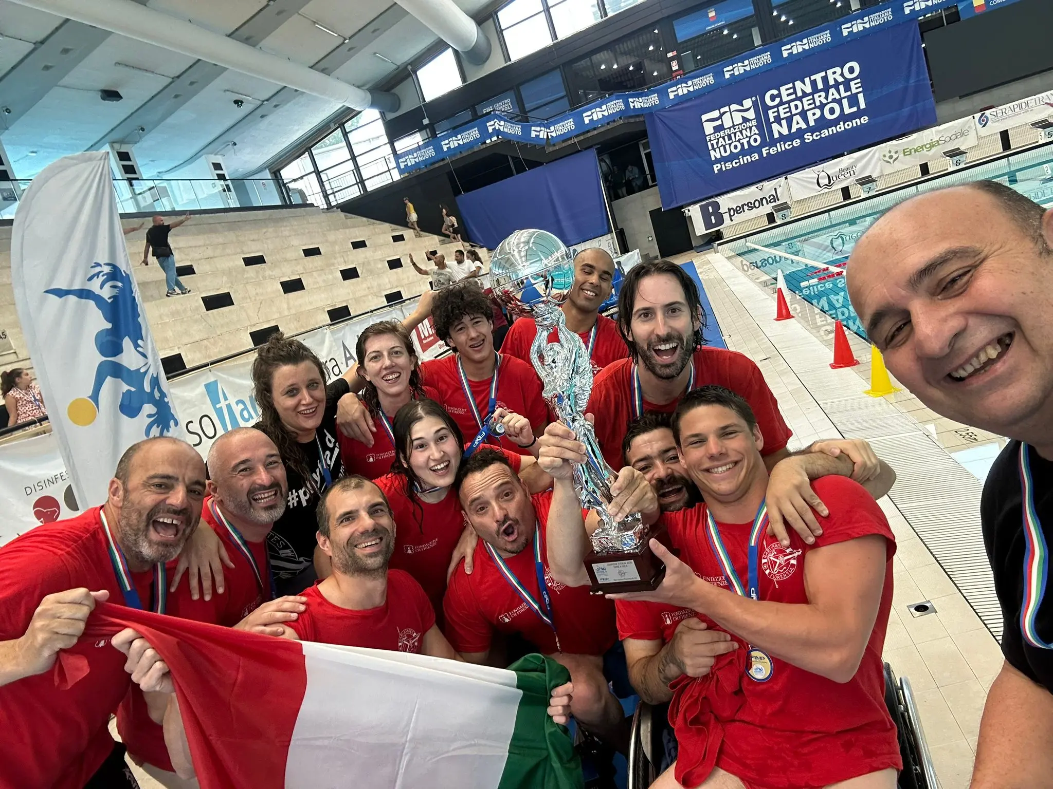 La Rari Nantes Florentia è campione d’Italia di pallanuoto paralimpica