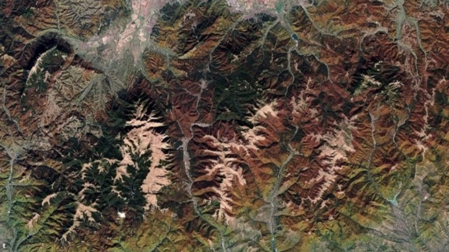 foliage immortalato dai satelliti Sentinel-2 di Copernicus