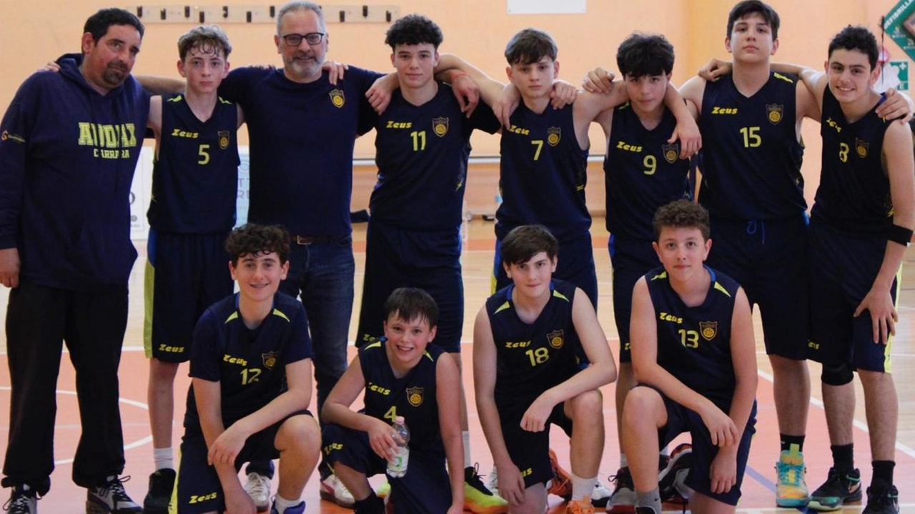 La formazione Under 14 dell’Audax con il coach Andrea Zanetti La formazione Under 14 dell’Audax con il coach Andrea Zanetti