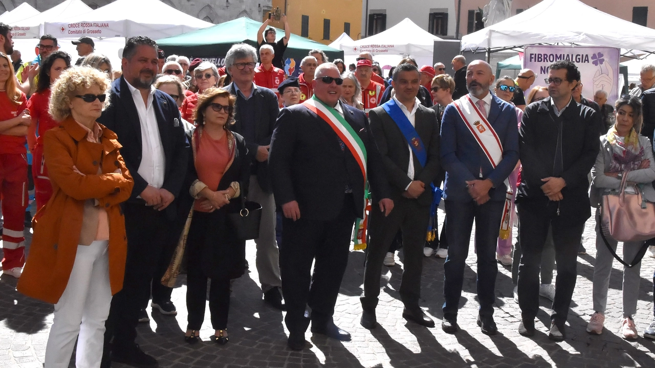 Il momento dell’inaugurazione di ieri della ’Settimana della Salute’ Il momento dell’inaugurazione di ieri della ’Settimana della Salute’