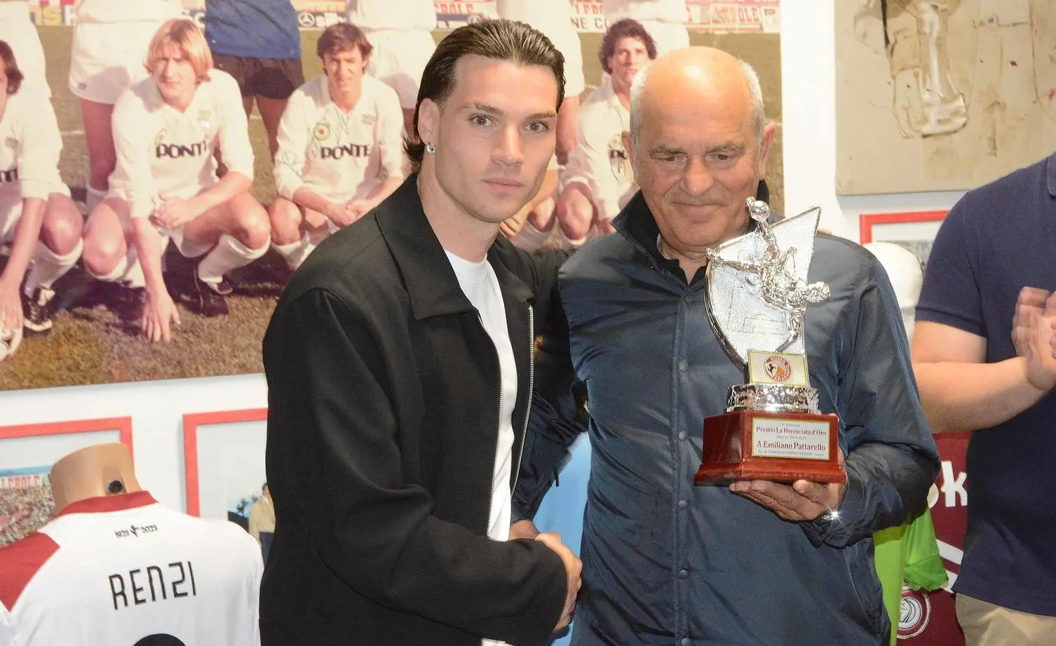 Emiliano Pattarello protagonista alle premiazioni del Museo Amaranto: futuro incerto all'Arezzo