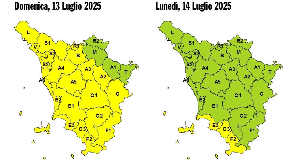 La nuova allerta gialla