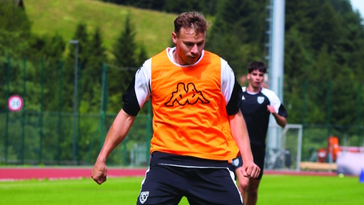 Szymon Zurkowski, 27 anni, centrocampista polacco dello Spezia Szymon Zurkowski, 27 anni, centrocampista polacco dello Spezia