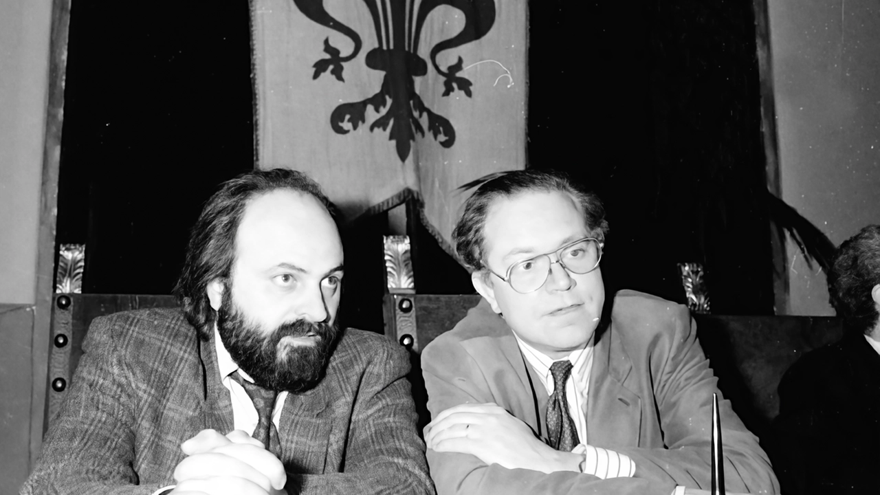 Graziano Cioni, ex senatore, con Michele Ventura, già ministro del Pd, nel 1990 Graziano Cioni, ex senatore, con Michele Ventura, già ministro del Pd, nel 1990
