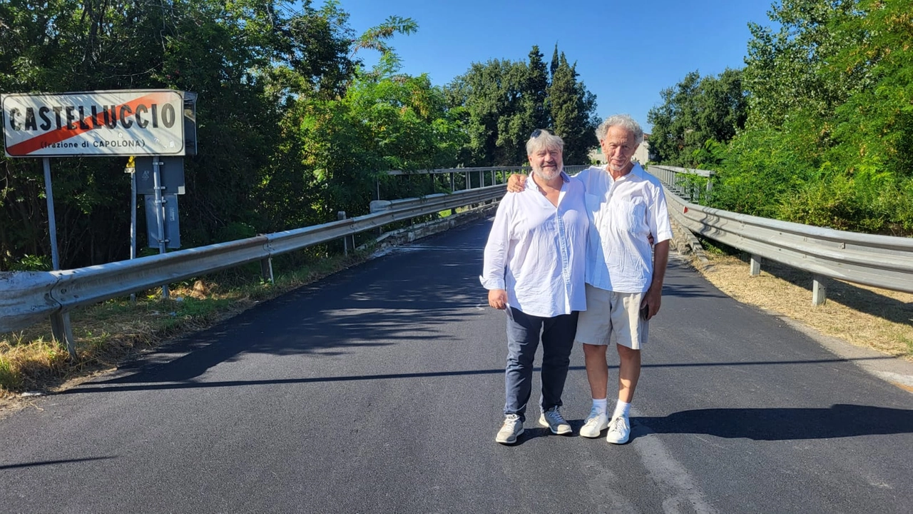 Mario Francesconi e l'ingegner Roberto Rossi Mario Francesconi e l'ingegner Roberto Rossi