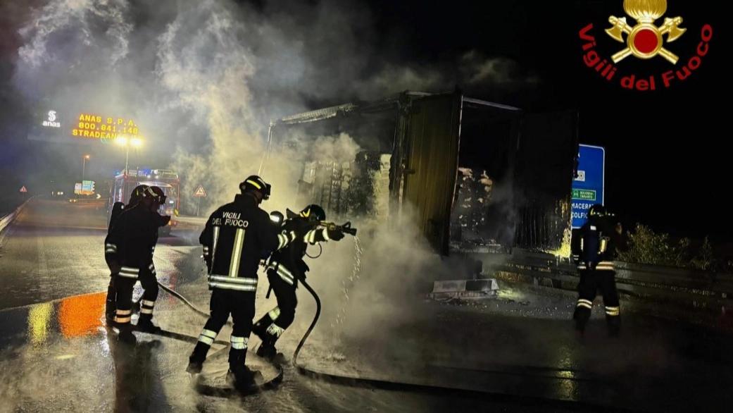 L'intervento dei Vigili del fuoco