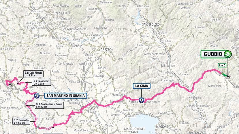 È la domenica del Giro. Passaggio in Valdichiana È la domenica del Giro. Passaggio in Valdichiana