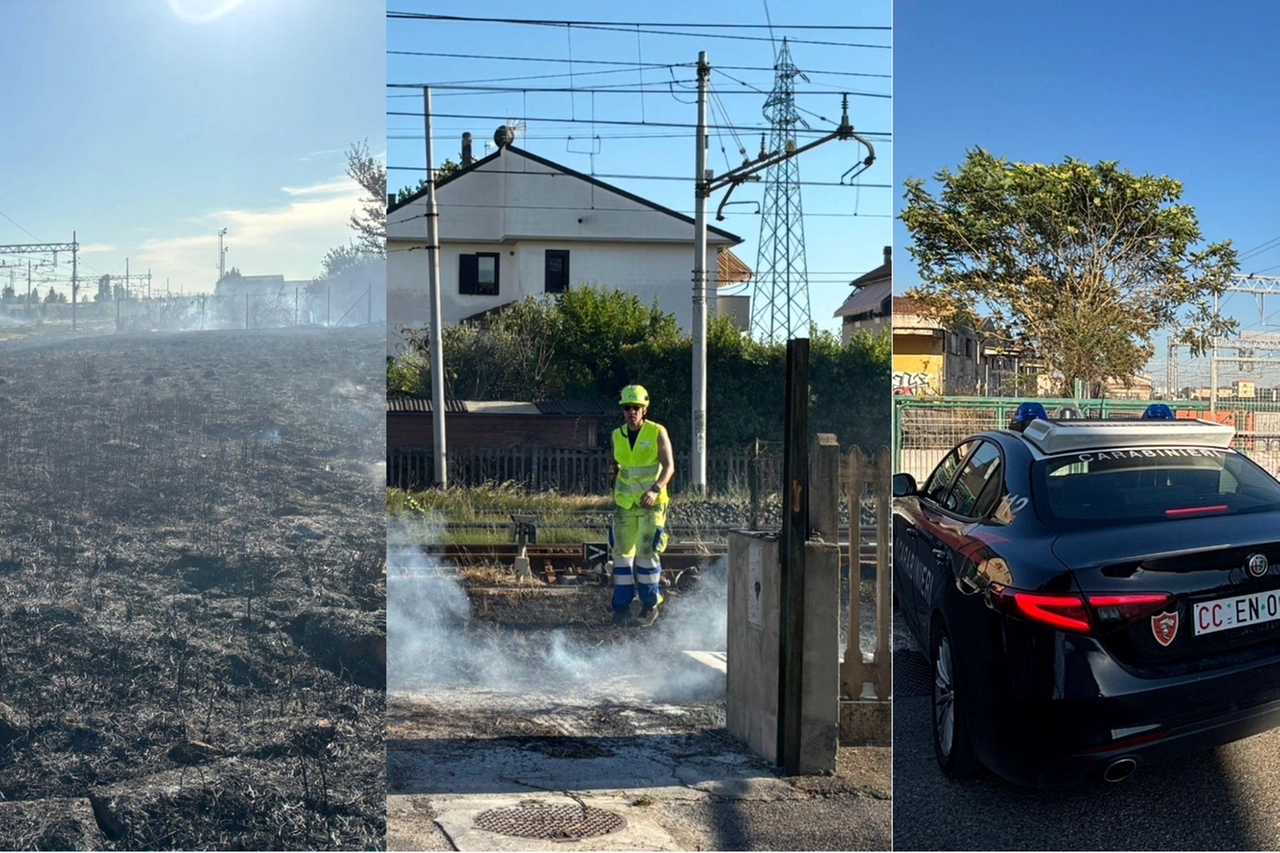 L'incendio divampato a Pontedera ed ha causato pesanti ritardi