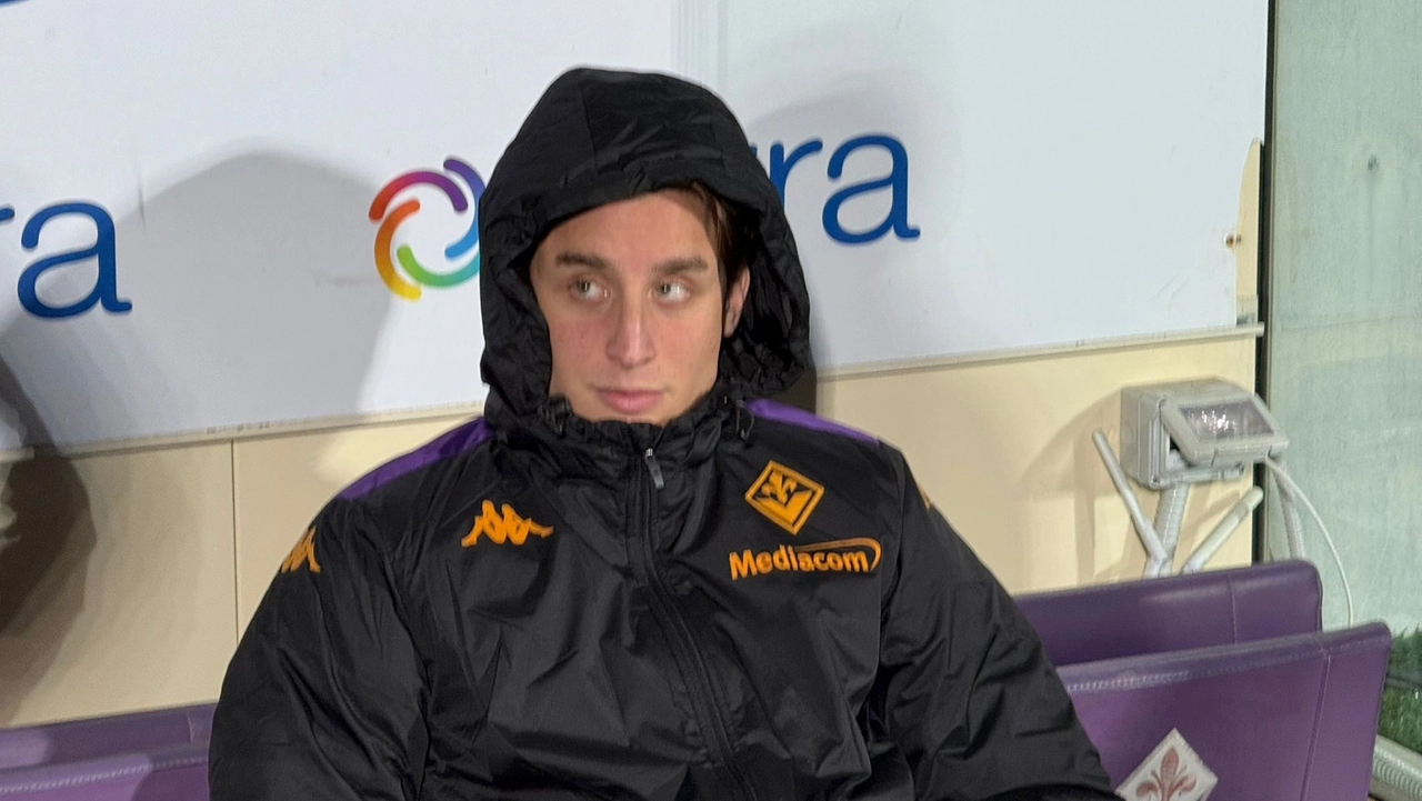 Edoardo Bove in panchina per Fiorentina-Udinese (Foto Germogli)