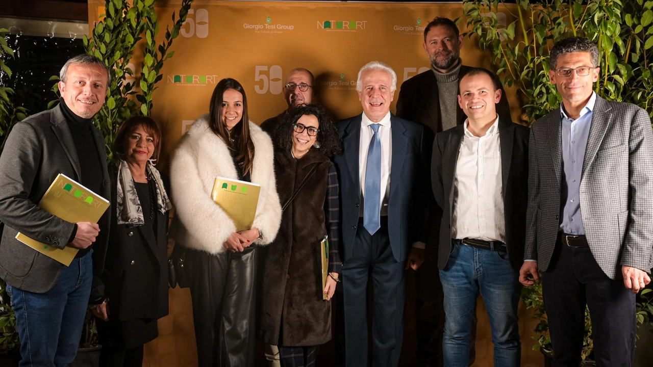 Un momento della presentazione di «Naturart» il periodico della Giorgio Tesi Group Un momento della presentazione di «Naturart» il periodico della Giorgio Tesi Group