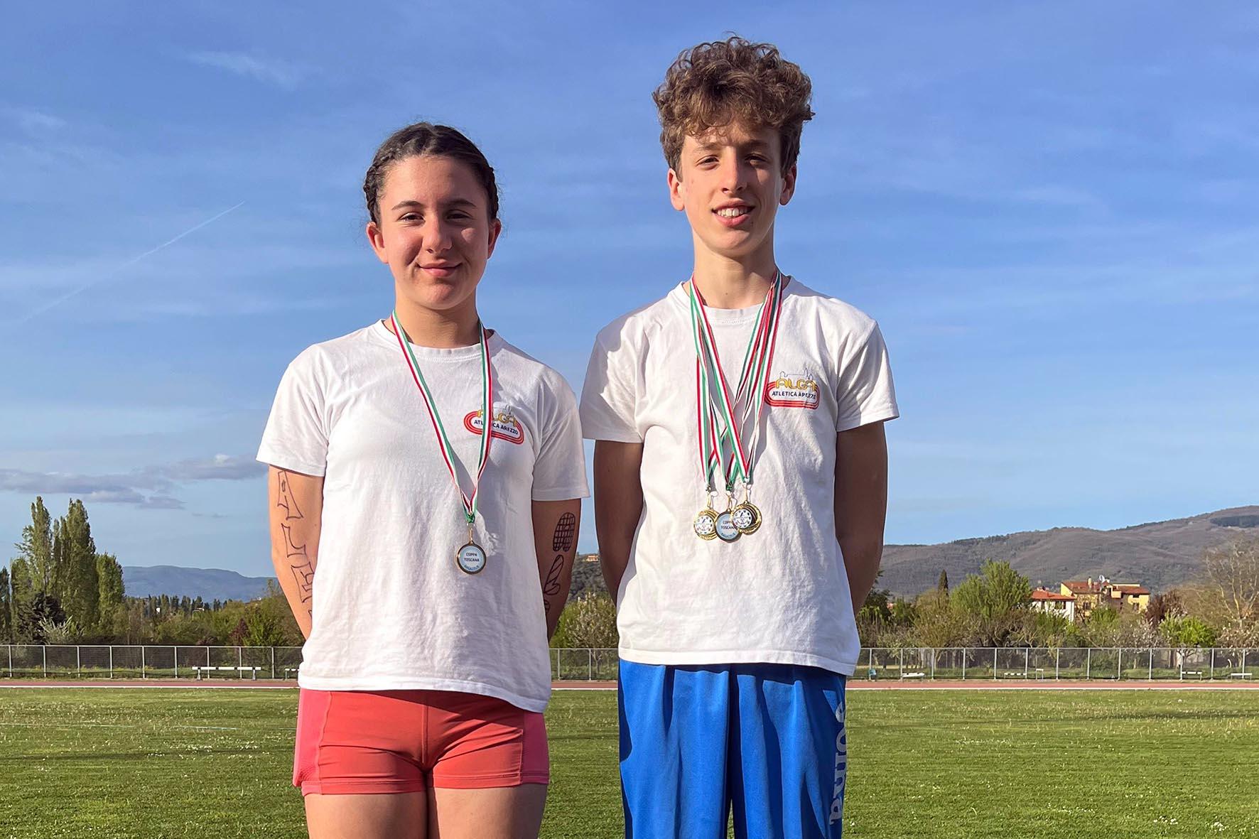 quattro ori per l alga atletica arezzo in coppa toscana ragazzi