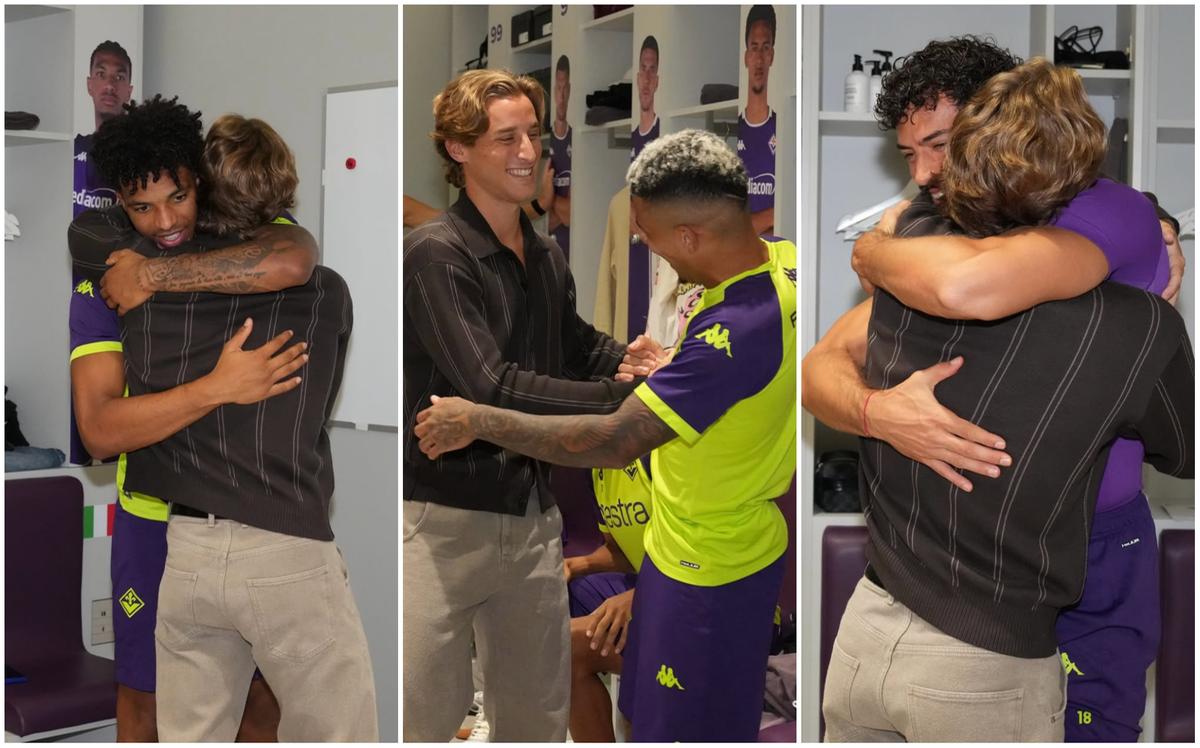 Fiorentina, la visita più bella. Riecco Bove al Viola Park: "Vi voglio bene"