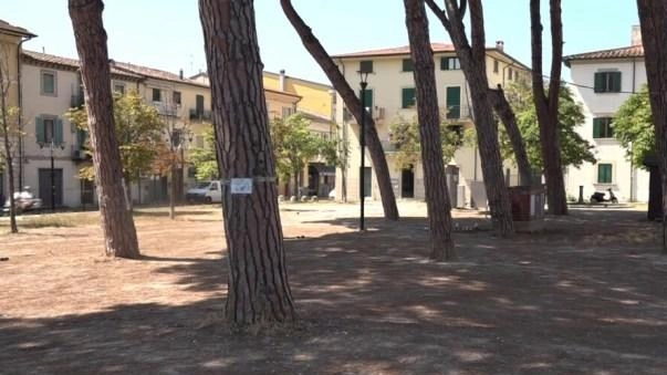 Due immagini di piazza Santa Maria, che è destinata a un importante restyling Due immagini di piazza Santa Maria, che è destinata a un importante restyling
