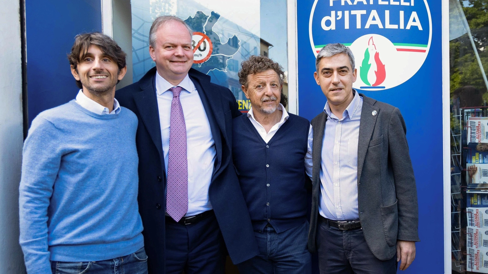 La presentazione dei candidati di Fratelli d'Italia (Foto New Press Photo)