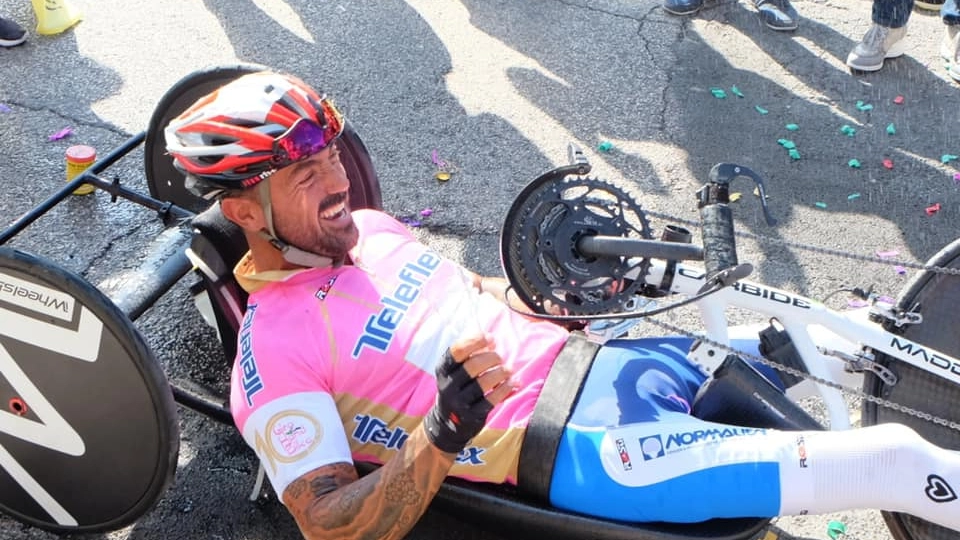 Christian Giagnoni in maglia rosa Christian Giagnoni in maglia rosa