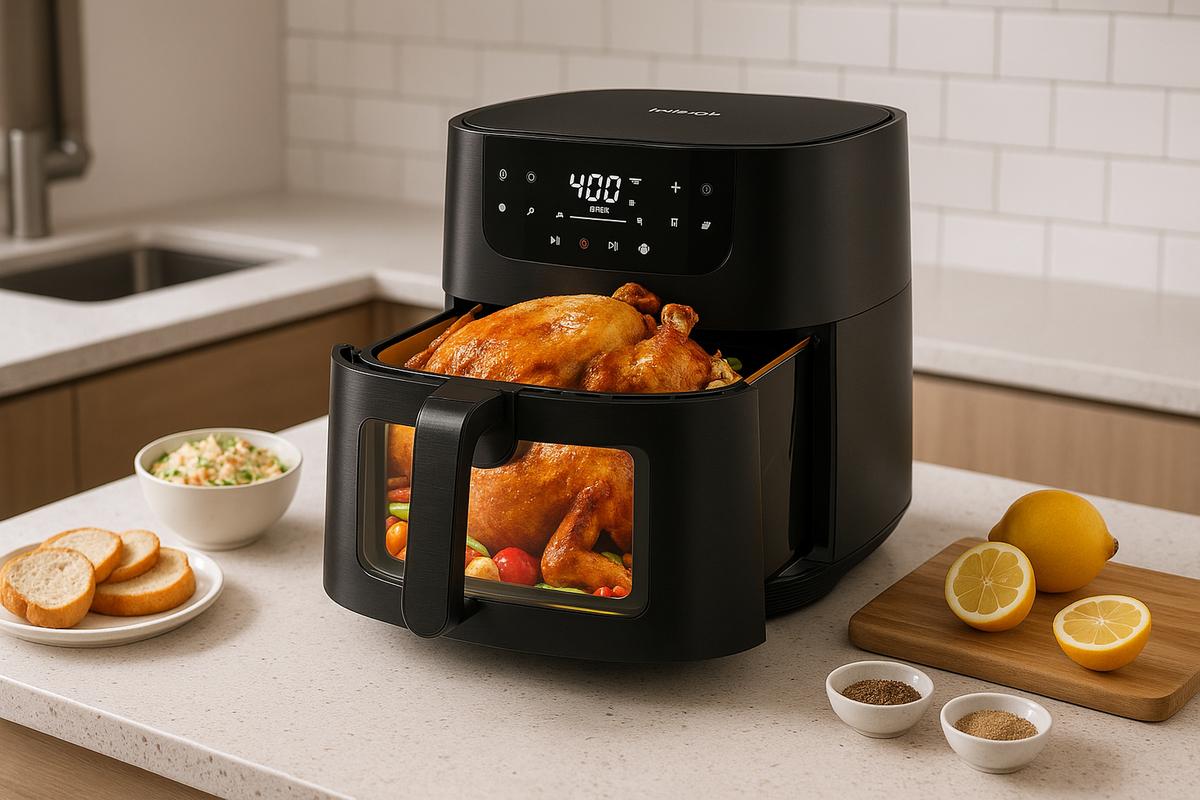 Meno calorie e più gusto con la friggitrice ad aria maxi da 9 litri in offerta