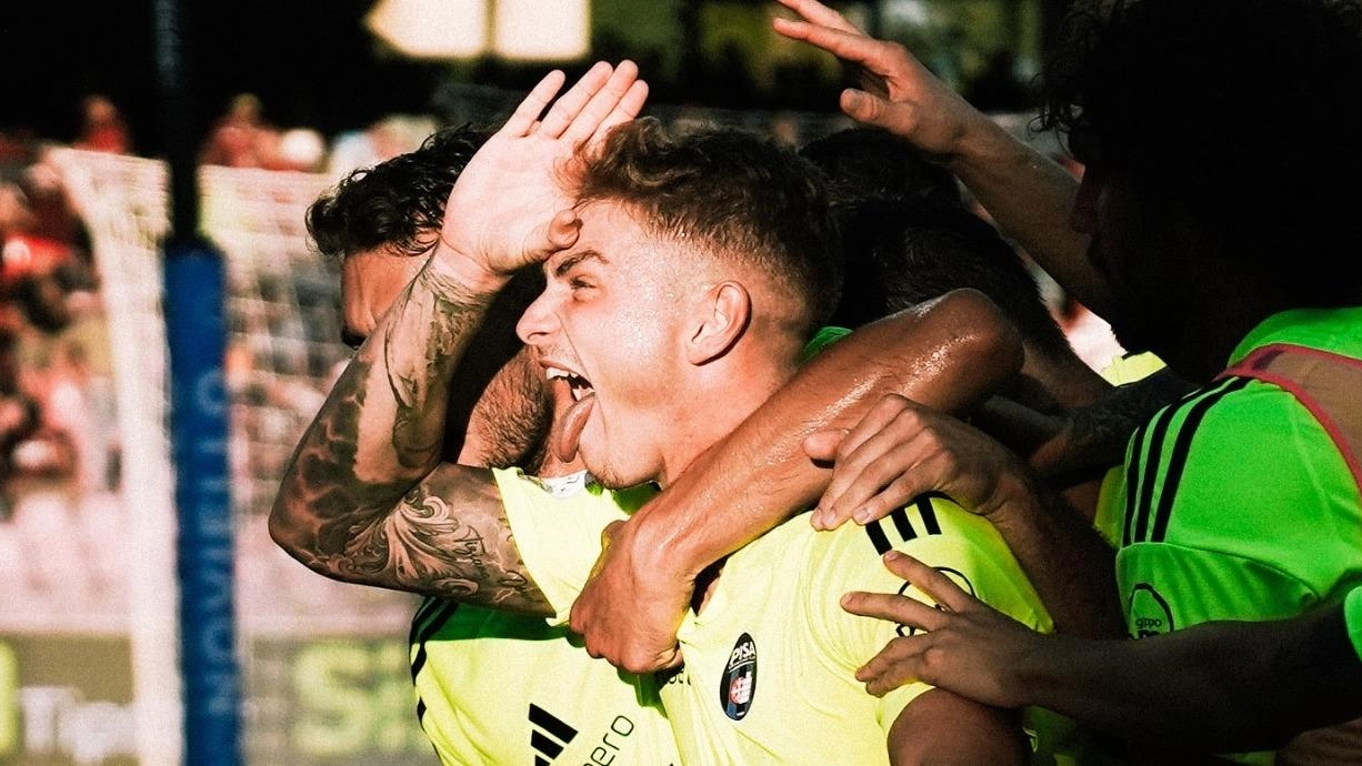 Nicholas Bonfanti, 22 anni, qui esulta dopo la seconda rete (foto gentilmente concessa dal Pisa Sporting Club) Nicholas Bonfanti, 22 anni, qui esulta dopo la seconda rete (foto gentilmente concessa dal Pisa Sporting Club)