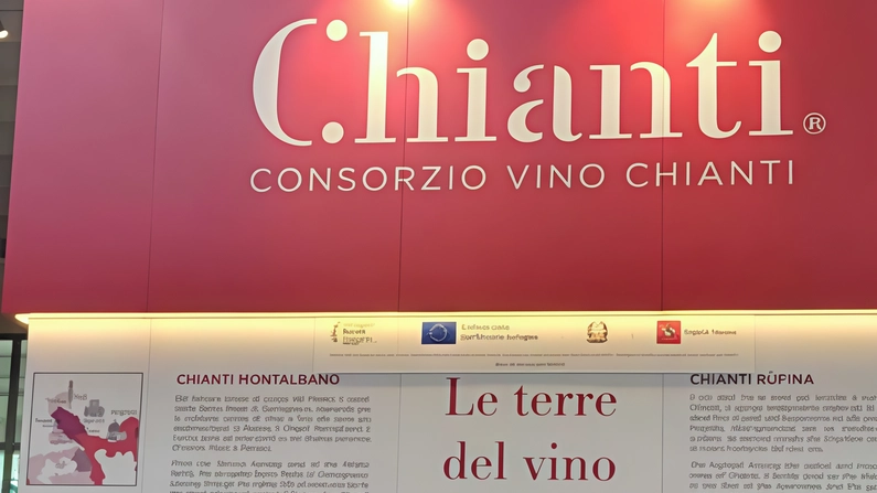 Lo stand del Consorzio Chianti all’ultima edizione del Vinitaly a Verona