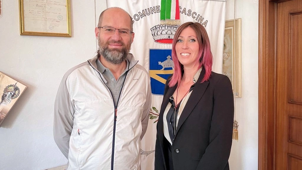 Il sindato Betti insieme all'assessora Guainai Il sindato Betti insieme all'assessora Guainai