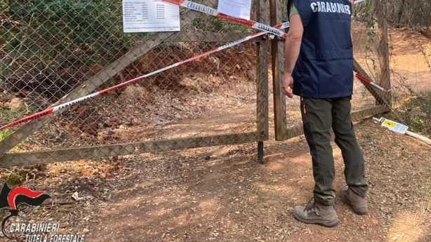 Una strada lunga oltre duecento metri, larga quasi tre, realizzata in mezzo ad un bosco per raggiungere un’abitazione privata senza... Una strada lunga oltre duecento metri, larga quasi tre, realizzata in mezzo ad un bosco per raggiungere un’abitazione privata senza...