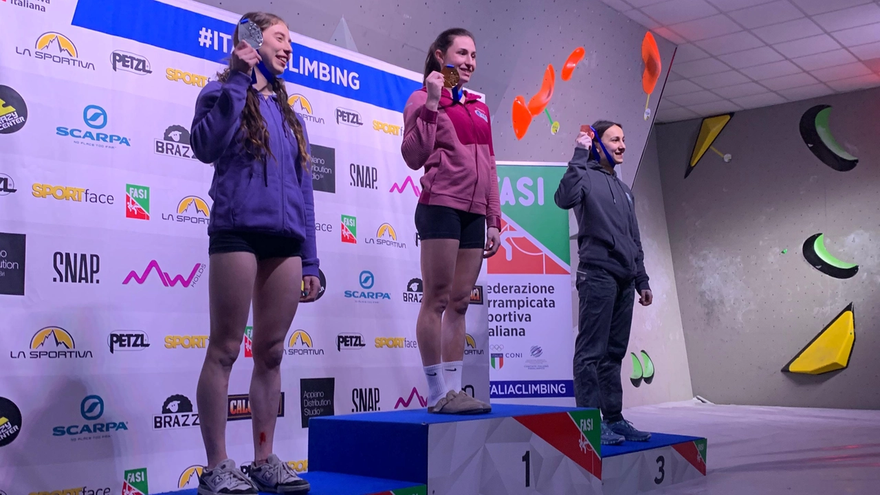 Il podio femminile Il podio femminile