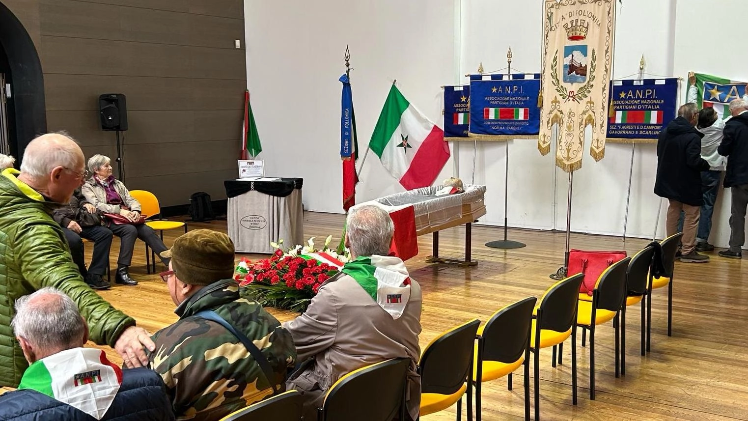 Oggi alle 11.30 alla "Sala Allegri" del Teatro Fonderia Leopolda avrà luogo la commemorazione a cura dell’Anpi. Poi la salma verrà cremata a Livorno.